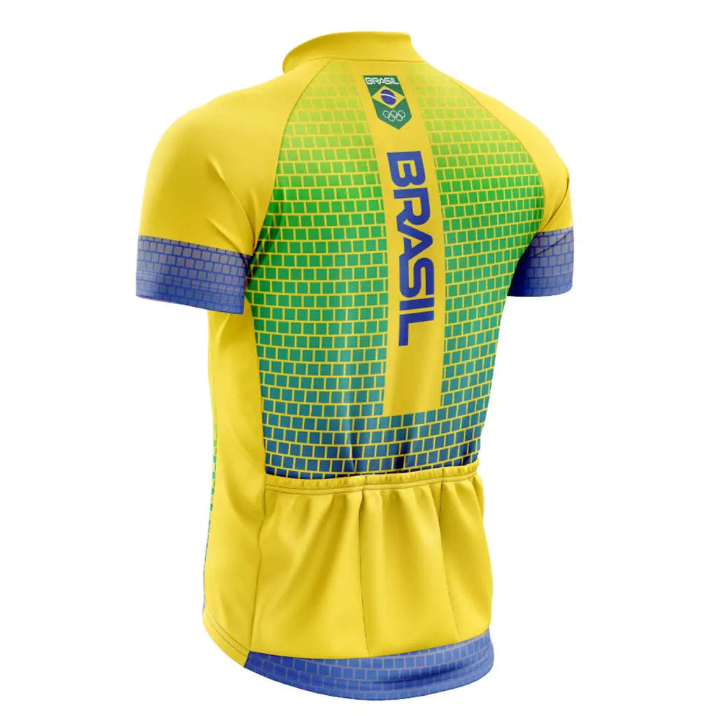 Camisa Ciclismo Brasil Proteção UV 50+