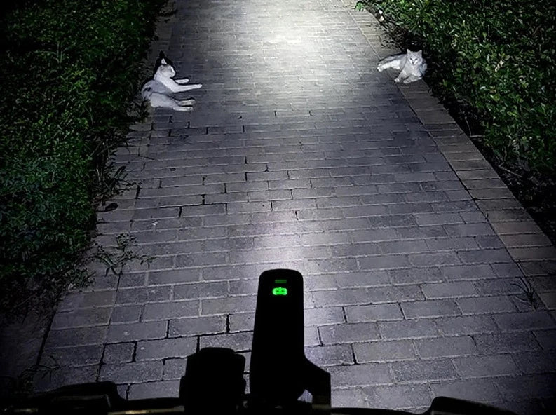 Farol de Bike Led Ultra 1200 e 2000 Lúmens + Lanterna Traseira