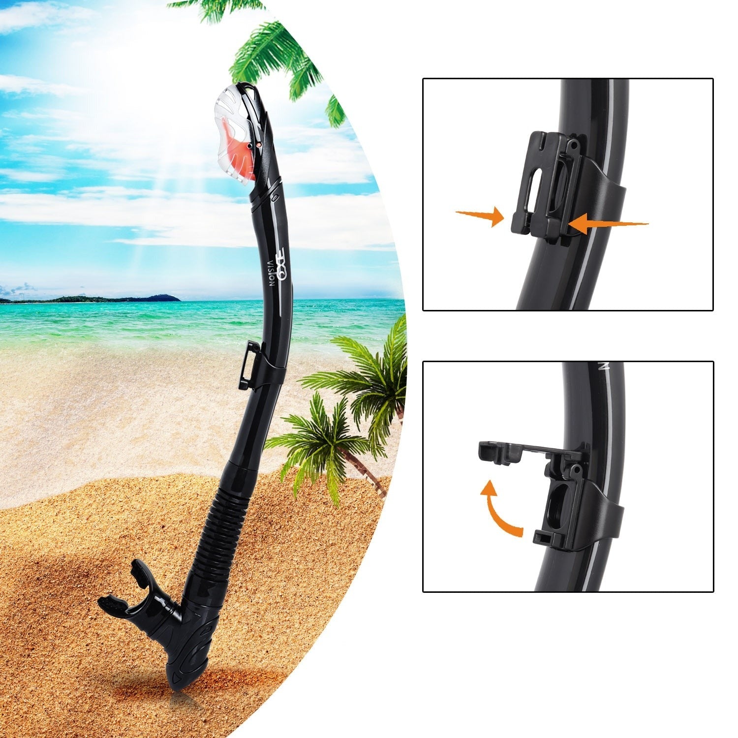 Máscara de Mergulho e Snorkel Profissional Antiembaçante