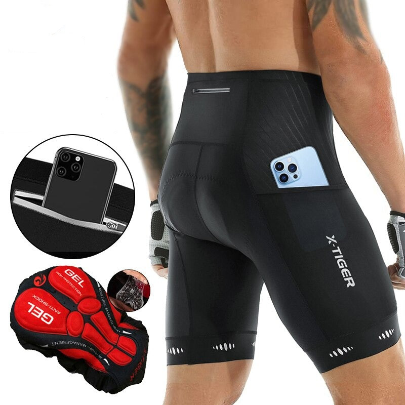 Bermuda Ciclismo Masculina com Gel 5D e Bolsos