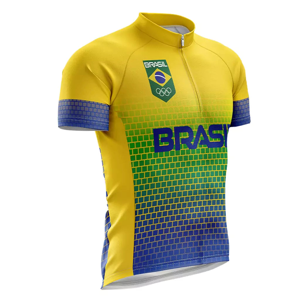 Camisa Ciclismo Brasil Proteção UV 50+