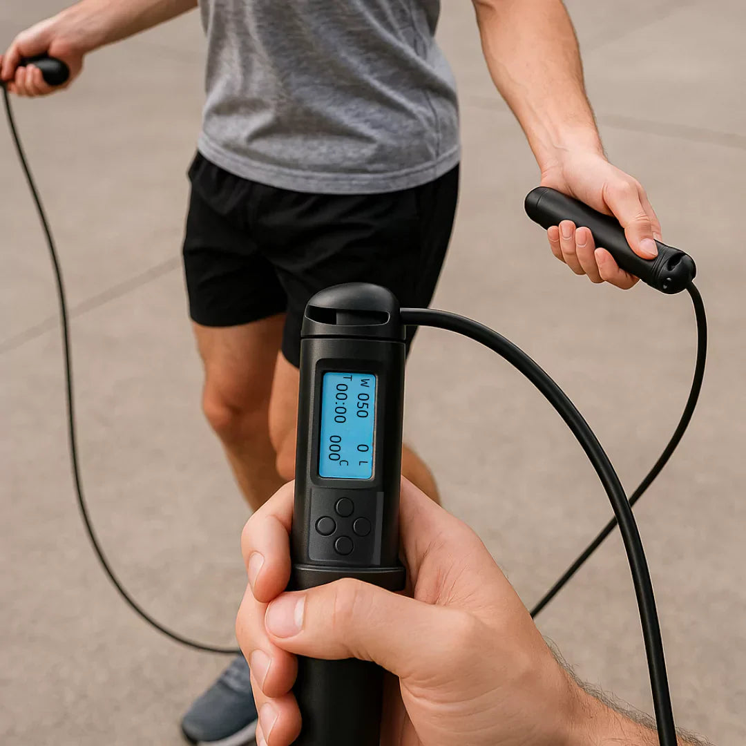 Corda De Pular Com Contador Digital de Giros e Calorias