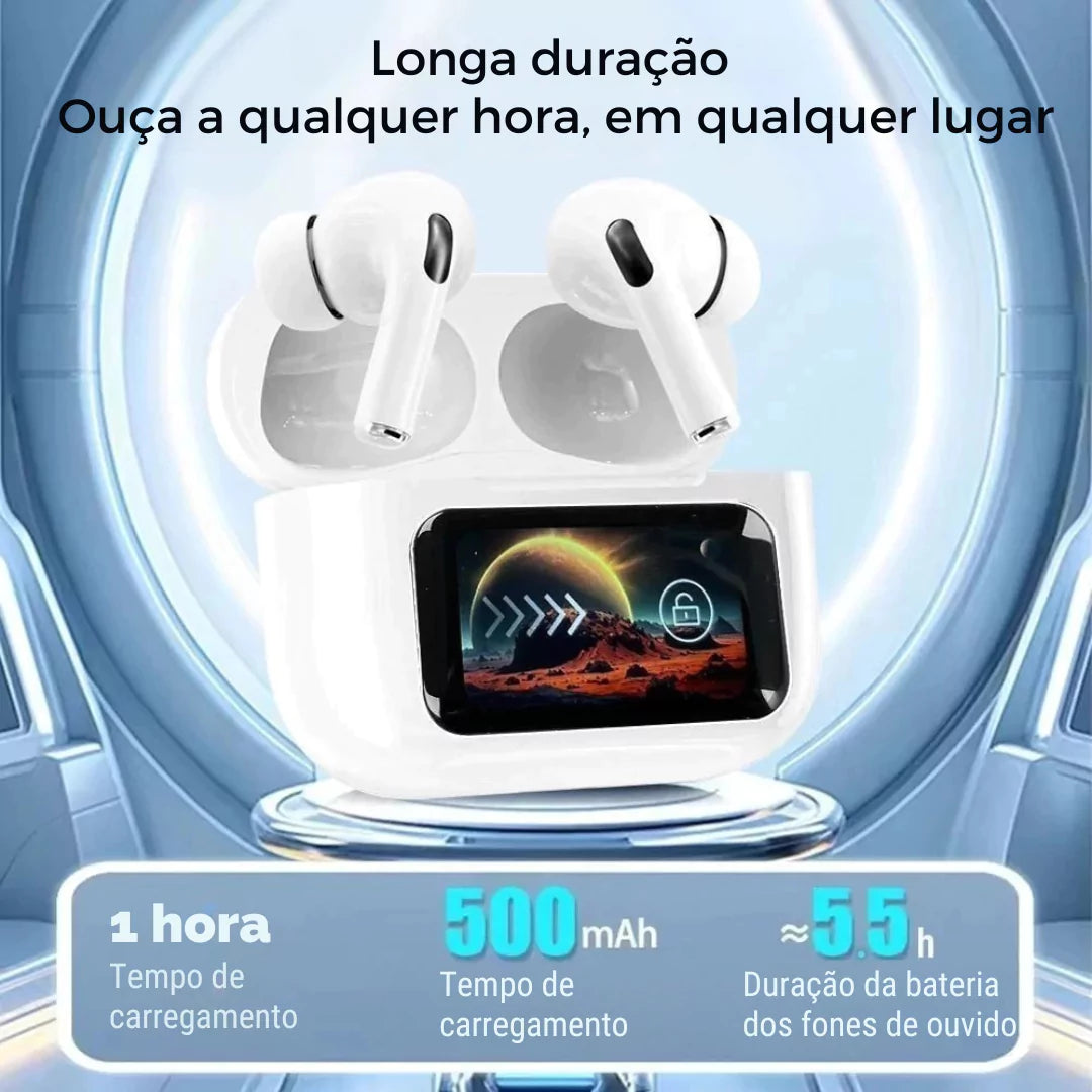 Fone de Ouvido Touch Pro Bluetooth TWS com Cancelamento de Ruído